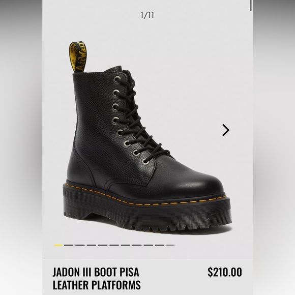 women’s doc martens combat platform - Picture 2 of 2